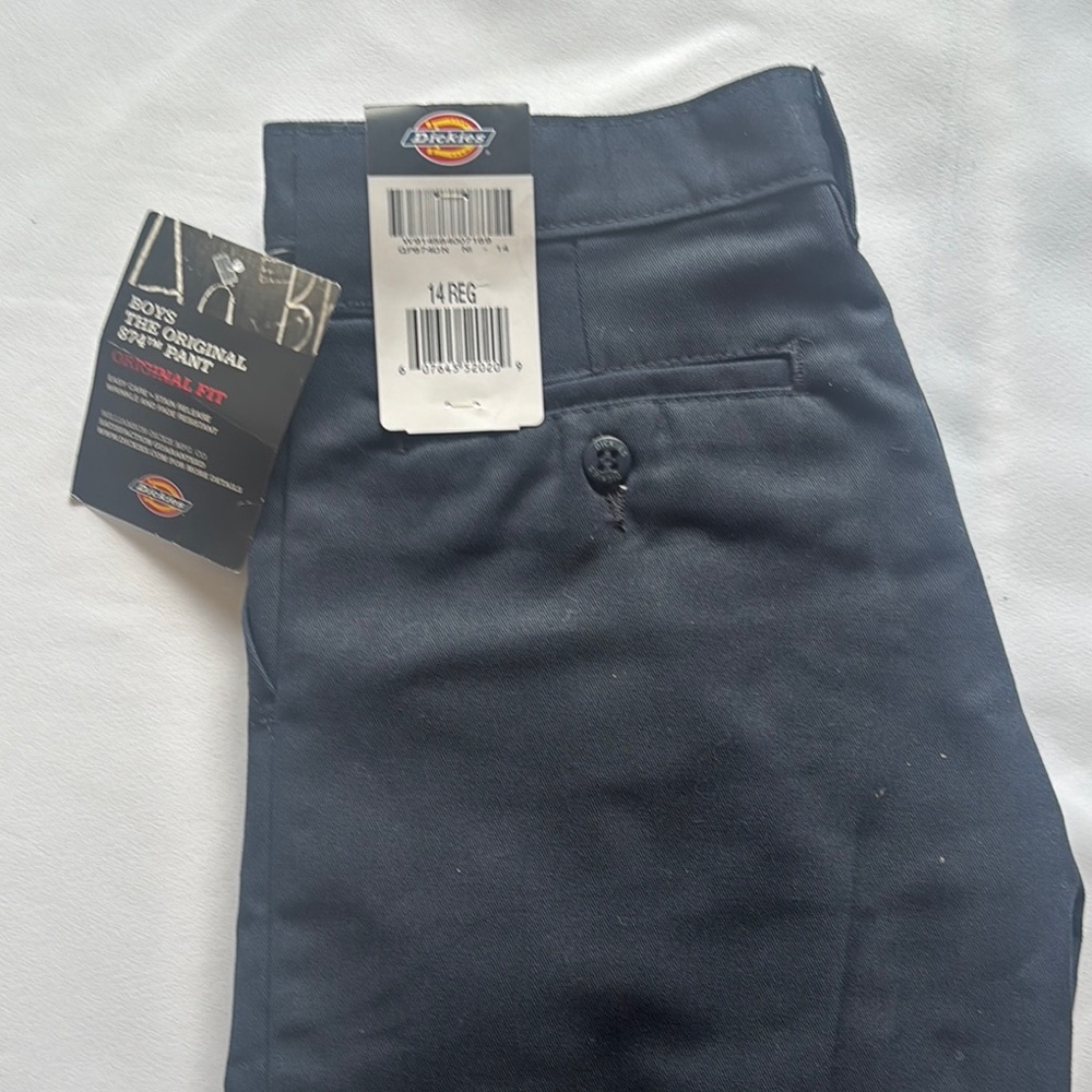 Dickies Boys Dark Blue Trousers Classic Fit Orginal Fit size 14REG
